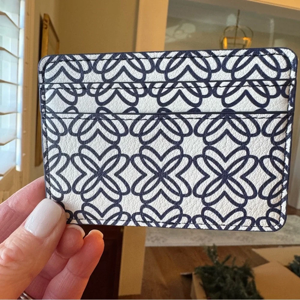 NEW Lilly Pulitzer Navy Butterfly Card Holder Wallet